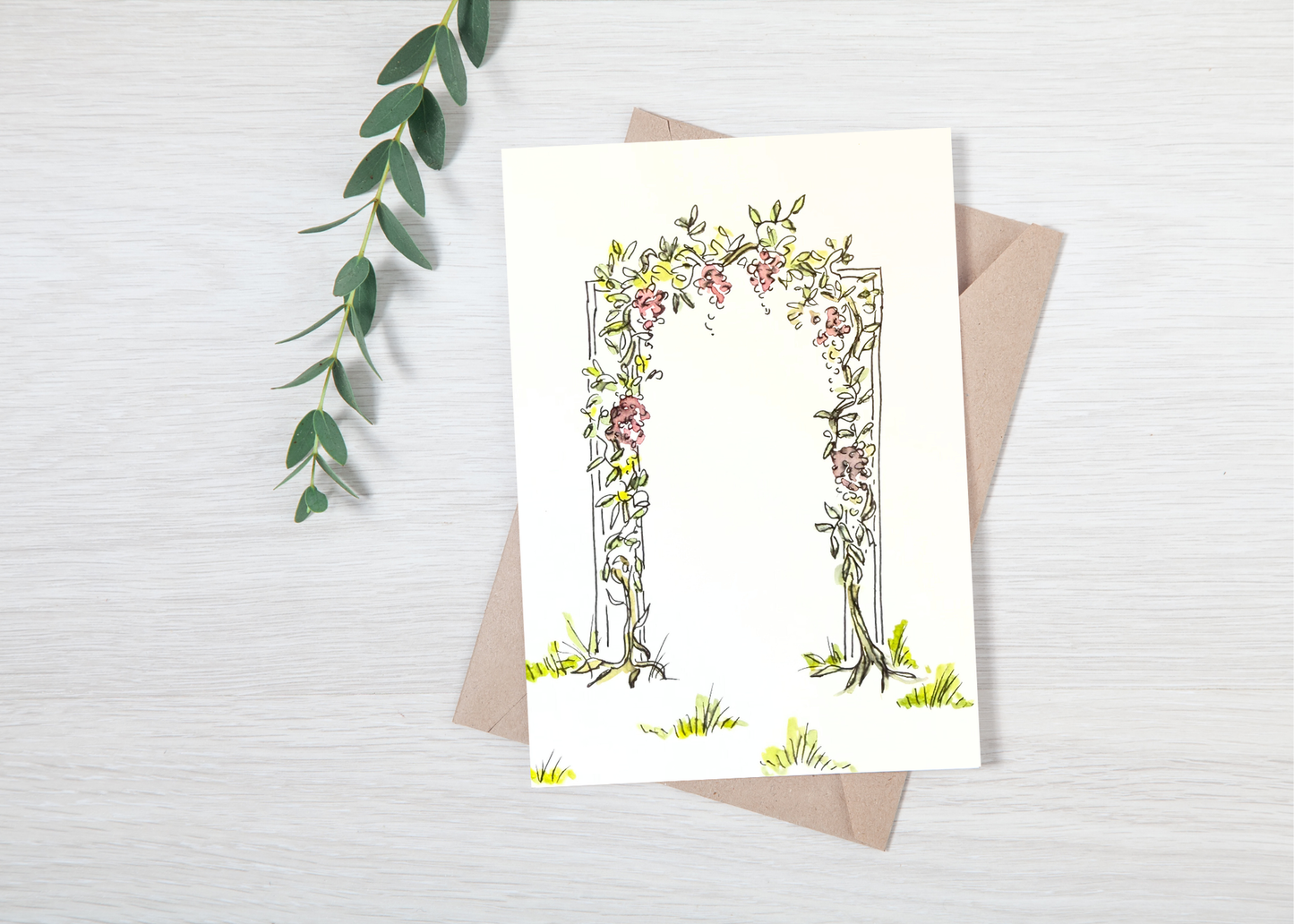 Floral Arch - Original Art Card