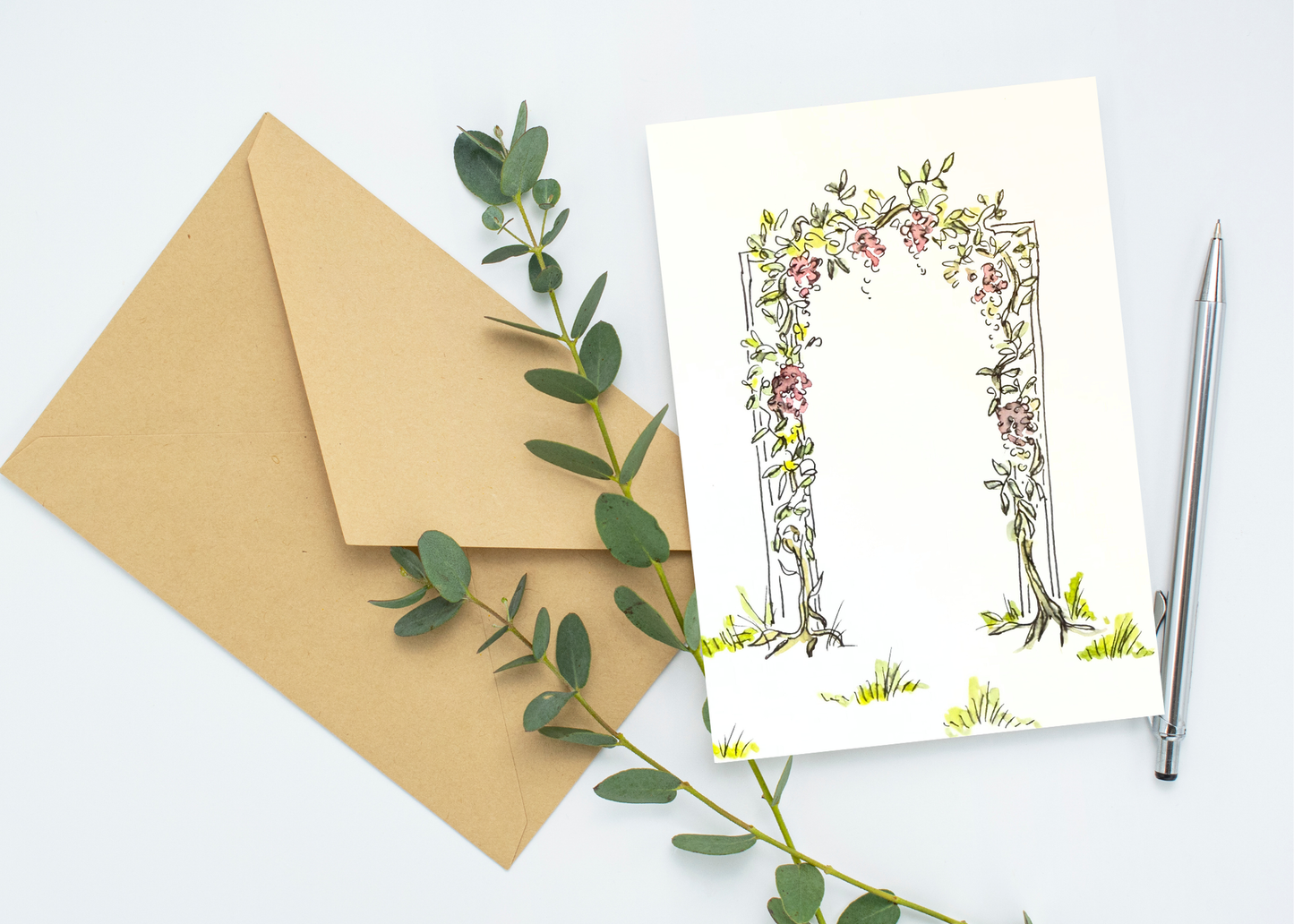 Floral Arch - Original Art Card