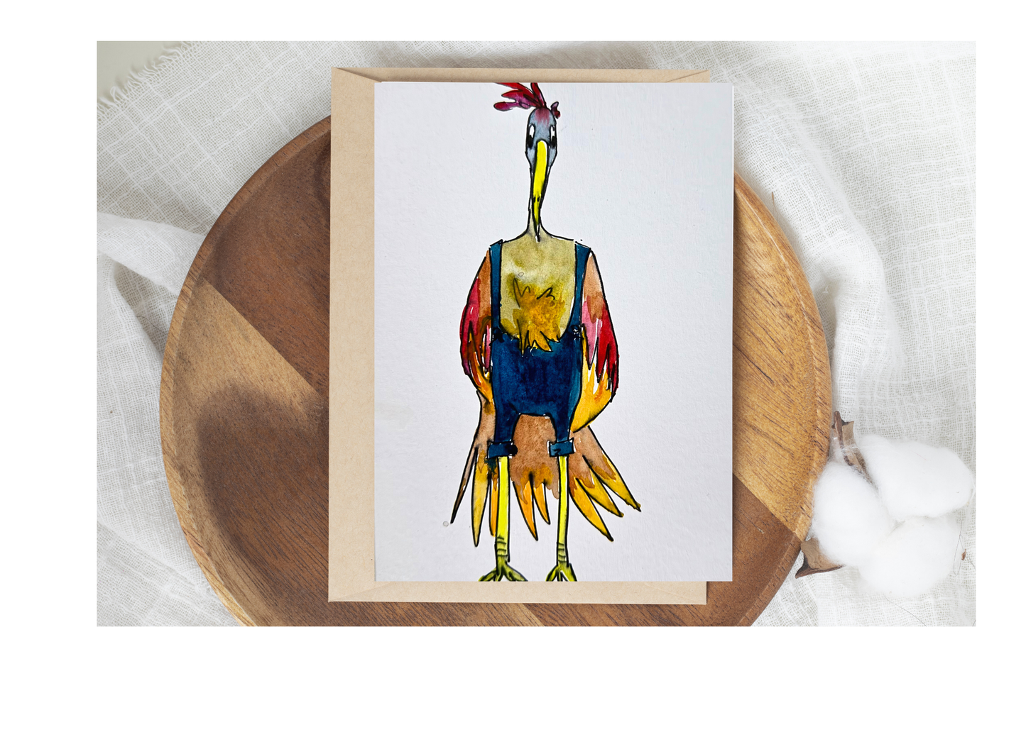 Farmer Bird - Original Art Card