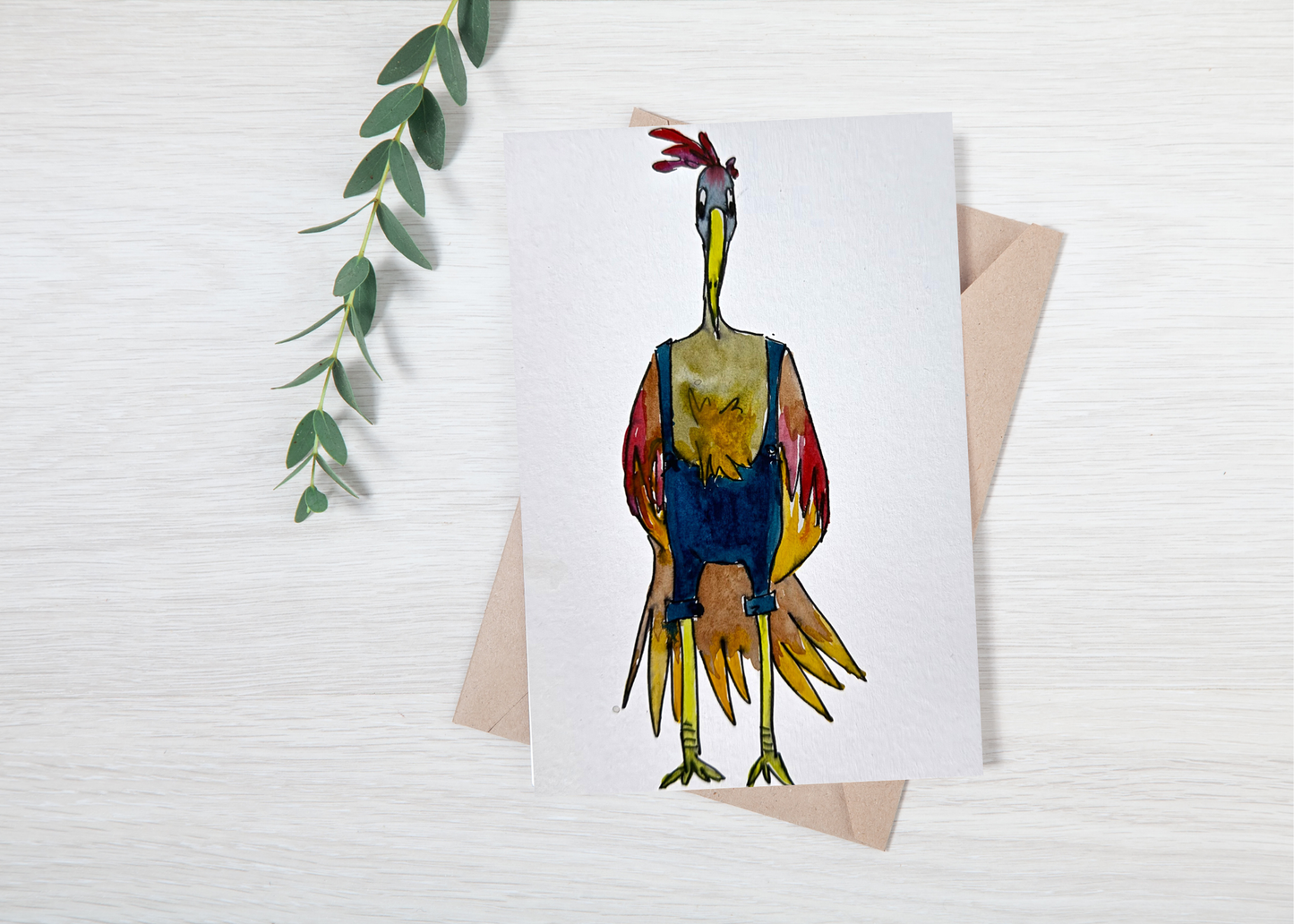 Farmer Bird - Original Art Card