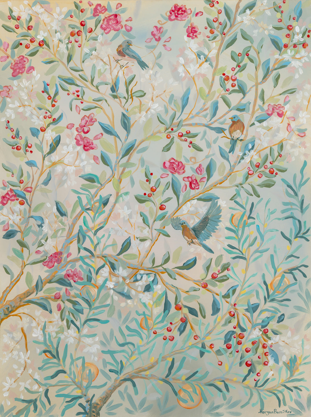 3 Little Bluebirds - Giclée Print