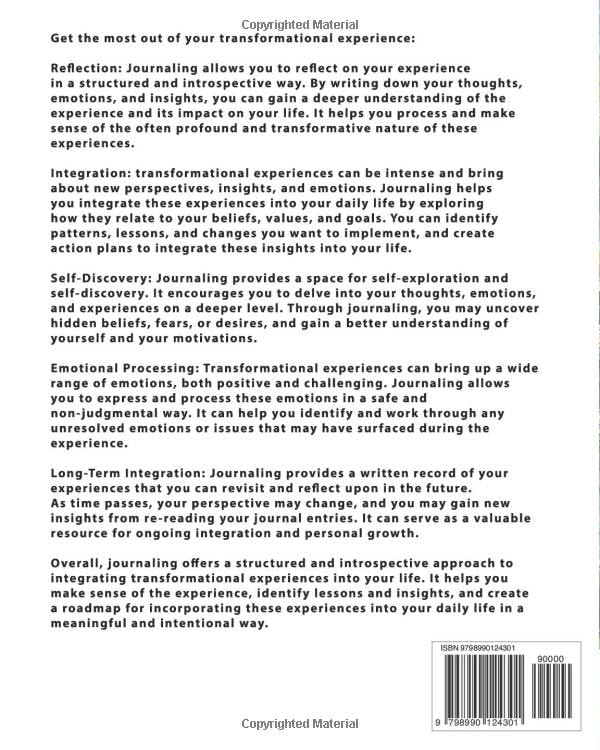 The Integration Journal: Getting the most from your transformational experience