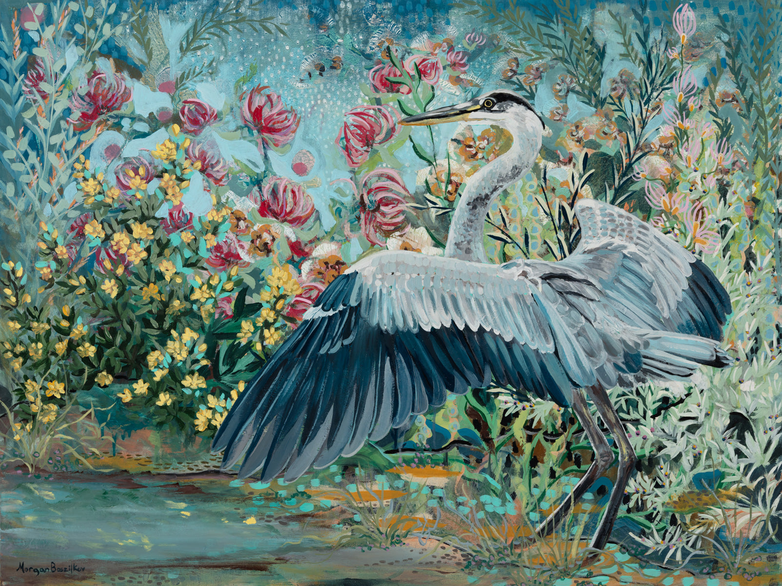 By the Edge of a Spring Pond — Giclée Print – Morgan Boszilkov Studio
