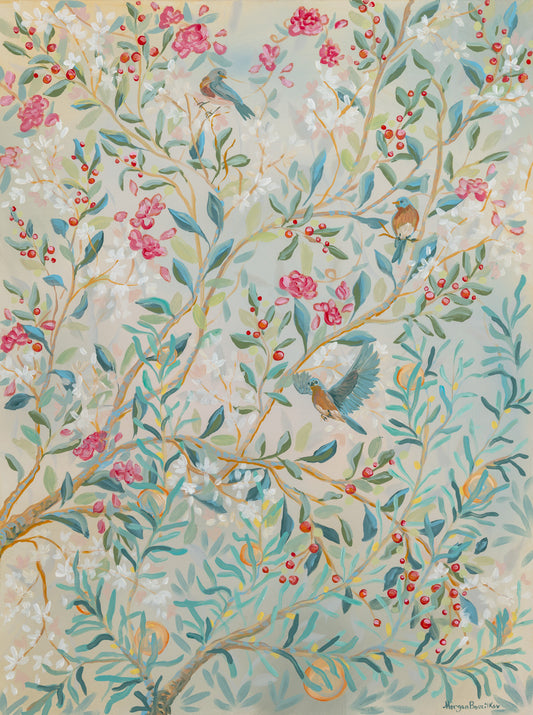 3 Little Bluebirds - Giclée Print