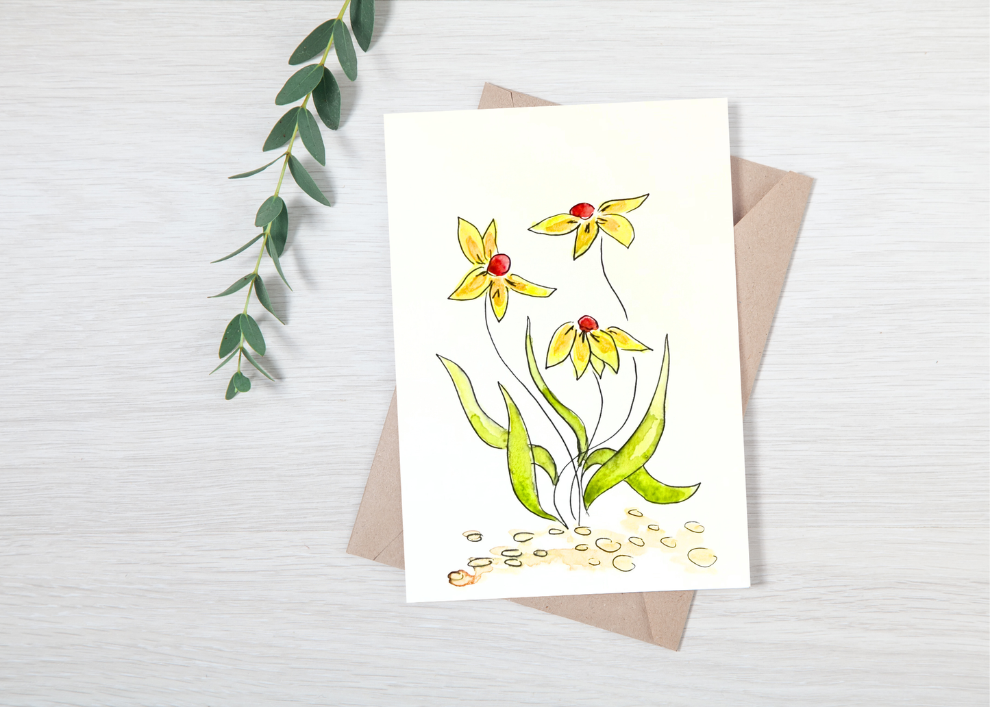 Hello Yellow - Original Art Card