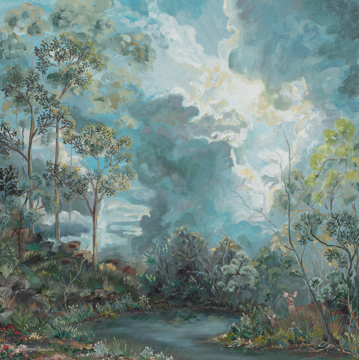 Deer Pond - Giclée Print